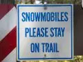 Snowmobiles Stay on Trails